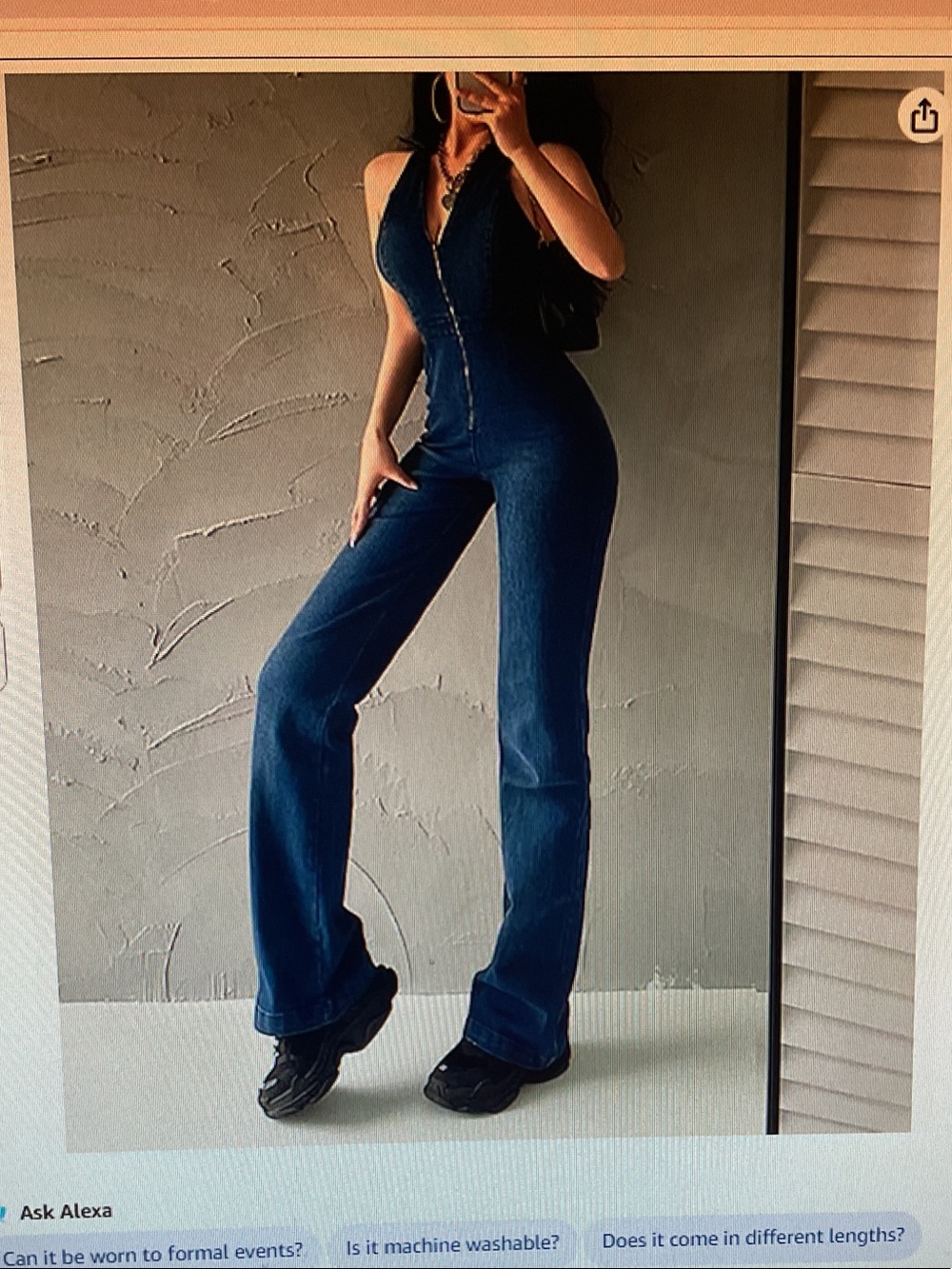 Denim jumpsuit